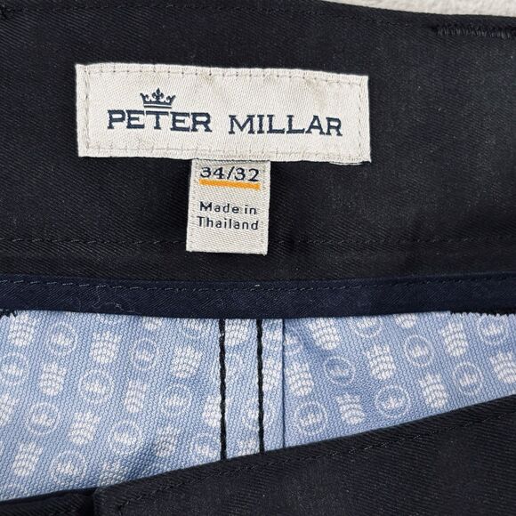PETER MILLAR Men's EB66 Performance Pants Black  Tag  34 x 32  Actual  34 x 29 - Picture 9 of 16